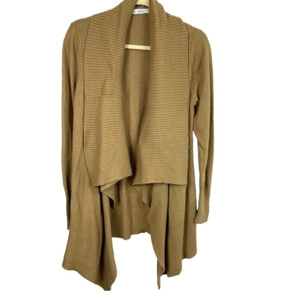 Woolrich Brown Wool Blend Open Front Draped Cardi… - image 1